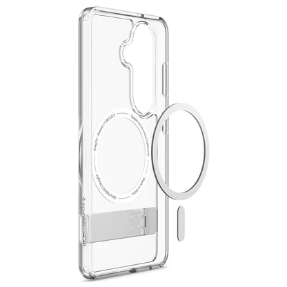 Husa MagSafe pentru Samsung Galaxy S26 Plus S947, Spigen, Ultra Hybrid S, Transparenta Alba ACS11050