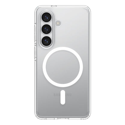 Husa MagSafe pentru Samsung Galaxy S26 Plus S947, Spigen, Ultra Hybrid, Transparenta Alba ACS10709