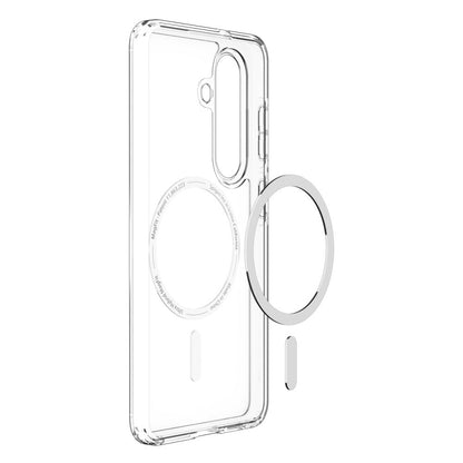 Husa MagSafe pentru Samsung Galaxy S26 Plus S947, Spigen, Ultra Hybrid, Transparenta Alba ACS10709