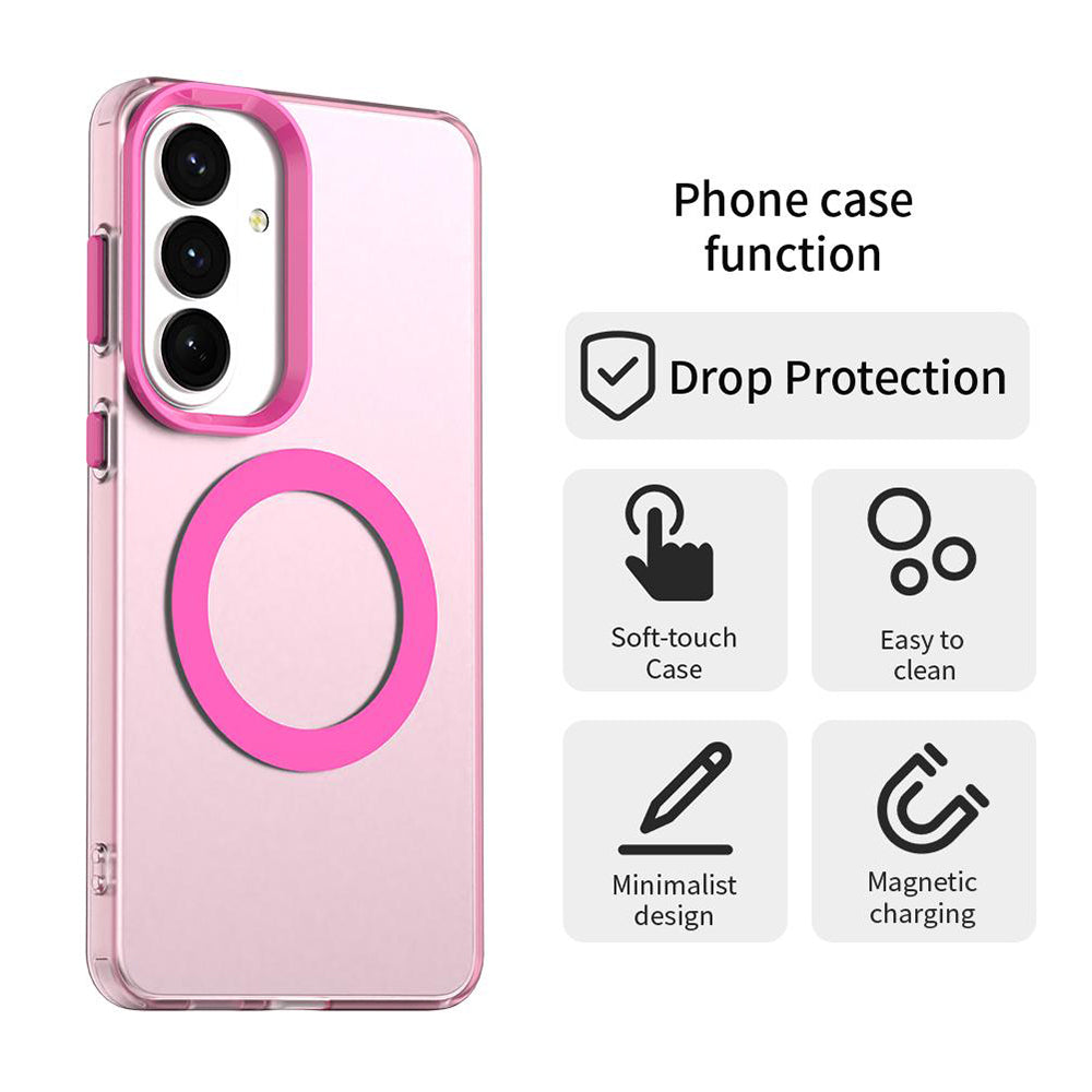 Husa MagSafe pentru Samsung Galaxy S26 Plus S947, Techsuit, CandyCase, Roz