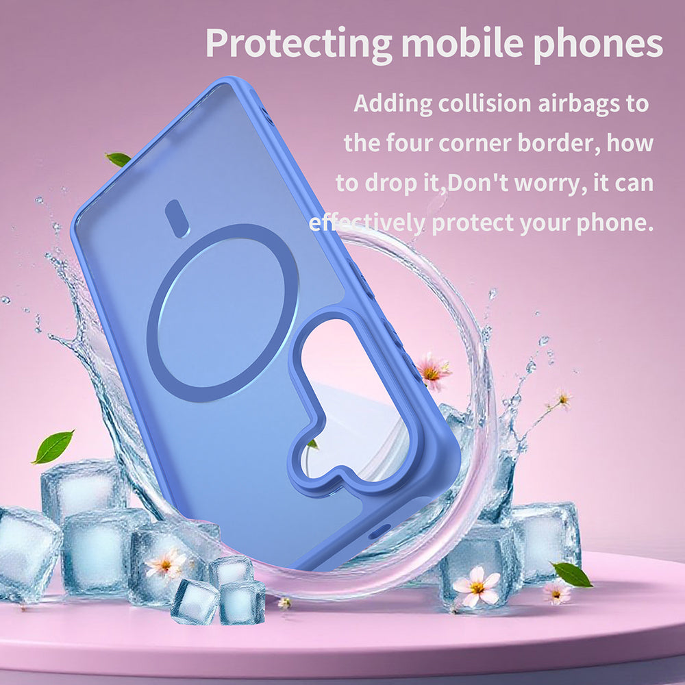 Husa MagSafe pentru Samsung Galaxy S26 Plus, Techsuit, HaloFrost II, Albastra