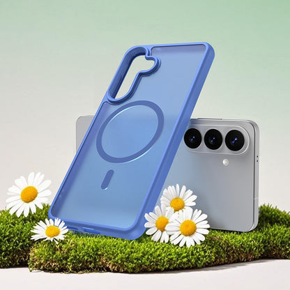 Husa MagSafe pentru Samsung Galaxy S26 Plus, Techsuit, HaloFrost II, Albastra