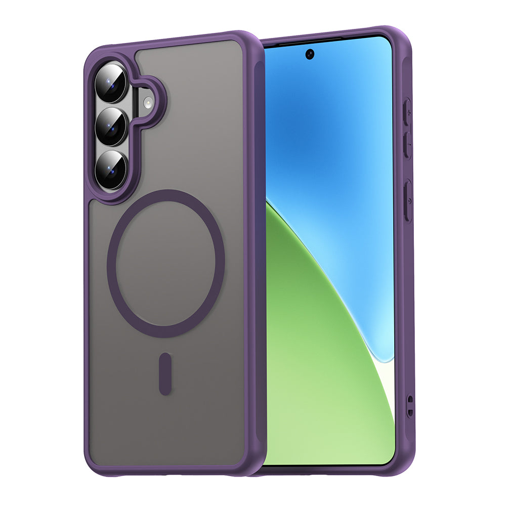 Husa MagSafe pentru Samsung Galaxy S26 Plus, Techsuit, HaloFrost II, Mov