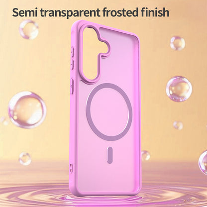 Husa MagSafe pentru Samsung Galaxy S26 Plus S947, Techsuit, HaloFrost II, Roz