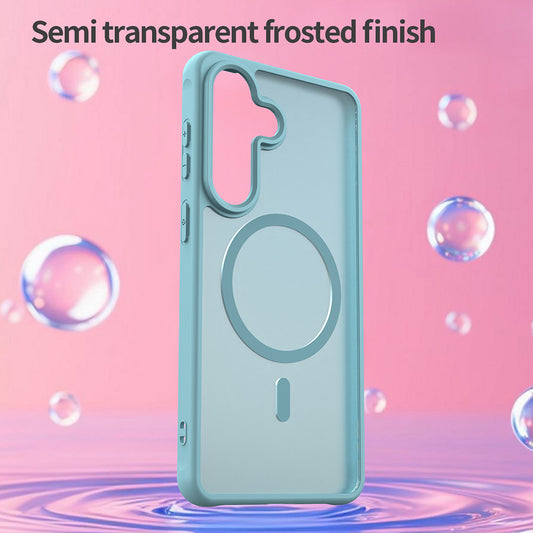 Husa MagSafe pentru Samsung Galaxy S26 Plus, Techsuit, HaloFrost II, Verde Deschis