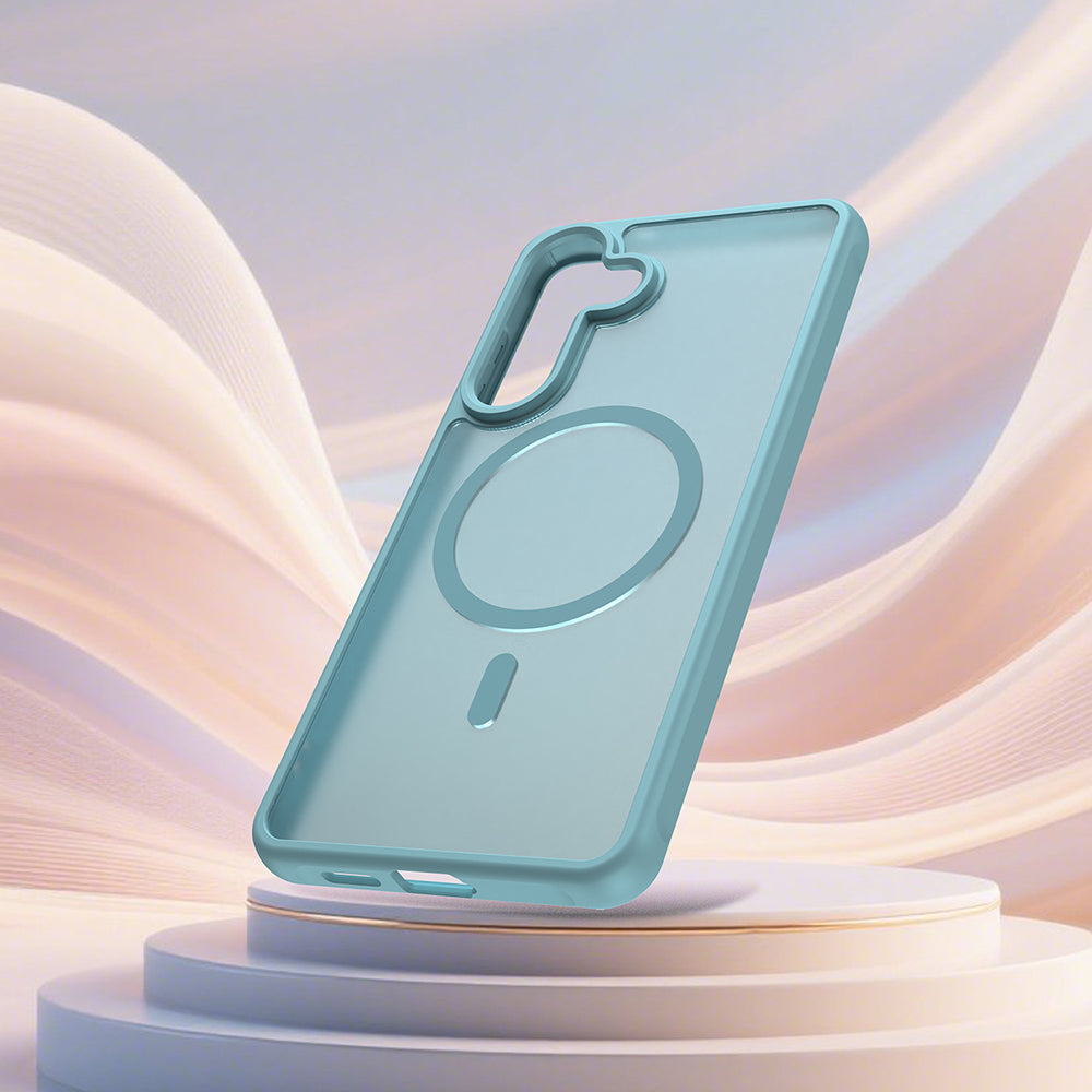 Husa MagSafe pentru Samsung Galaxy S26 Plus, Techsuit, HaloFrost II, Verde Deschis