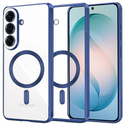 Husa MagSafe pentru Samsung Galaxy S26 Plus, Techsuit, Luxury Crystal, Albastra Inchis