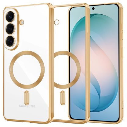 Husa MagSafe pentru Samsung Galaxy S26 Plus, Techsuit, Luxury Crystal, Aurie