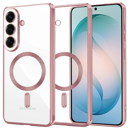 Husa MagSafe pentru Samsung Galaxy S26 Plus, Techsuit, Luxury Crystal, Roz