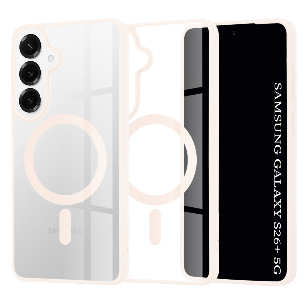 Husa MagSafe pentru Samsung Galaxy S26 Plus, Techsuit, Pro, Roz