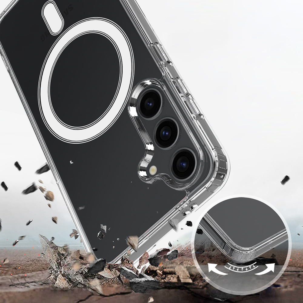 Husa MagSafe pentru Samsung Galaxy S26 Plus, Techsuit, Pro, Transparenta