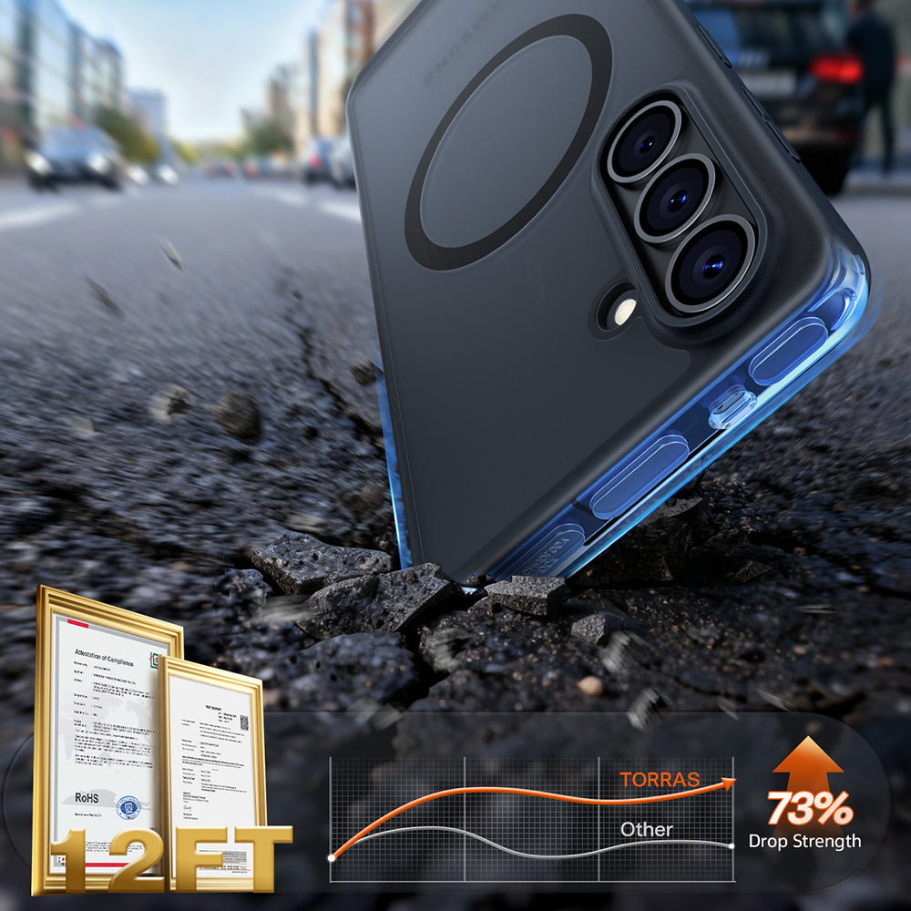 Husa MagSafe pentru Samsung Galaxy S26 Plus, Torras, Guardian, Neagra