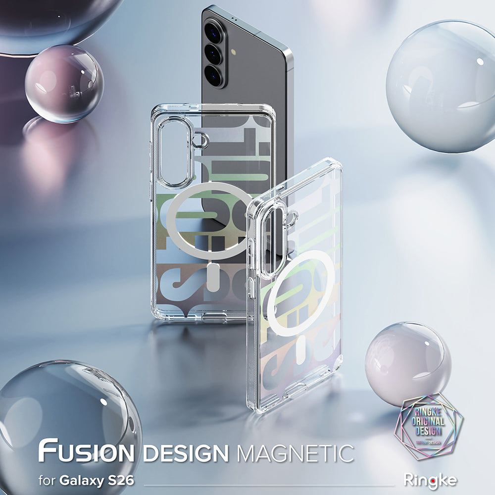 Husa MagSafe pentru Samsung Galaxy S26, Ringke, Fusion Seoul, Transparenta