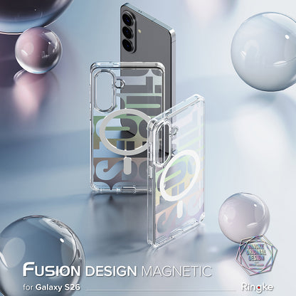 Husa MagSafe pentru Samsung Galaxy S26, Ringke, Fusion Seoul, Transparenta