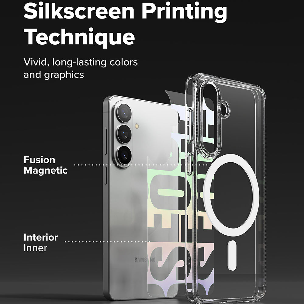 Husa MagSafe pentru Samsung Galaxy S26, Ringke, Fusion Seoul, Transparenta