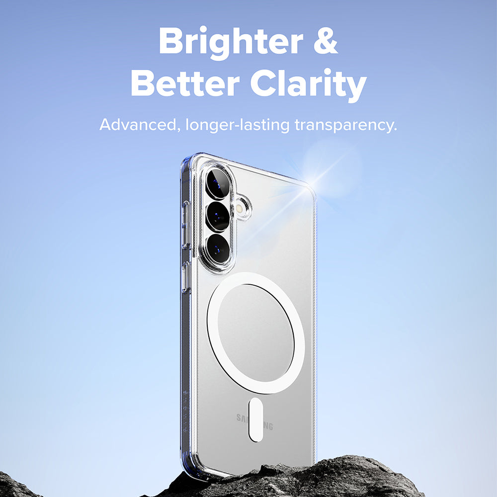 Husa MagSafe pentru Samsung Galaxy S26, Ringke, Fusion, Transparenta