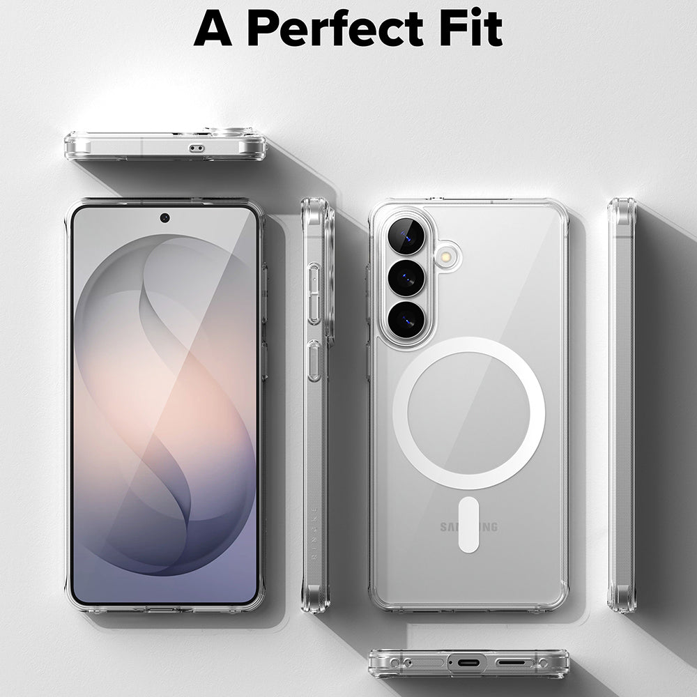 Husa MagSafe pentru Samsung Galaxy S26, Ringke, Fusion, Transparenta