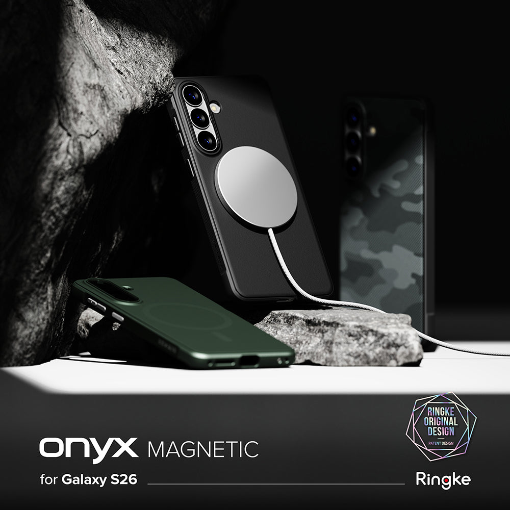 Husa MagSafe pentru Samsung Galaxy S26, Ringke, Onyx, Camuflaj