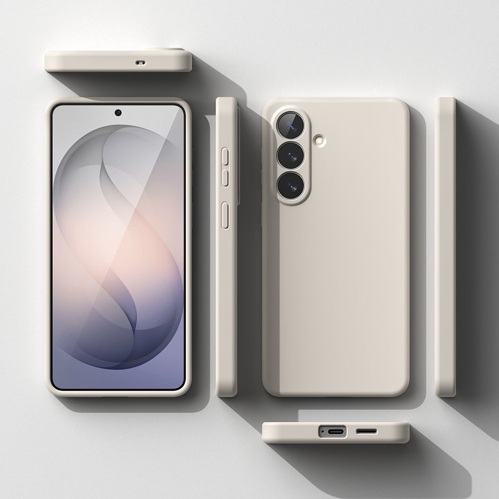 Husa MagSafe pentru Samsung Galaxy S26, Ringke, Silicone, Crem