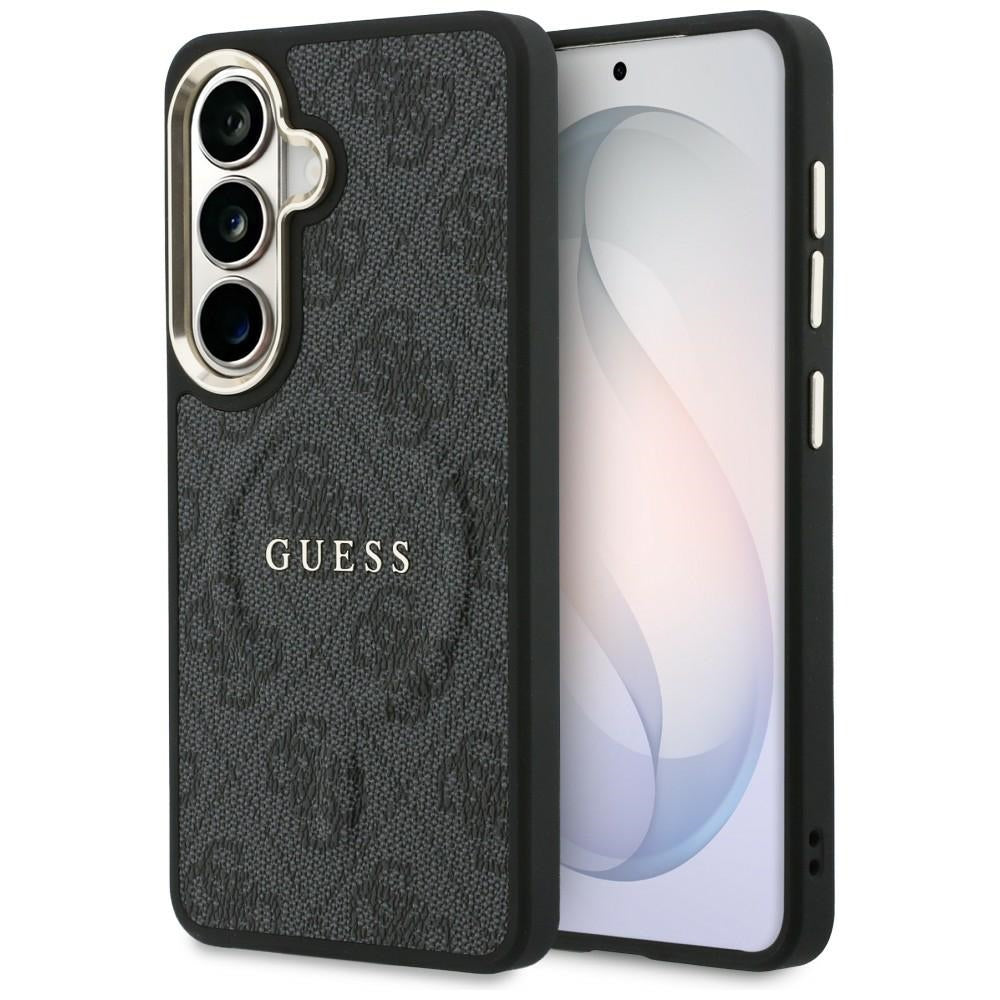 Husa MagSafe pentru Samsung Galaxy S26 S942, Guess, 4G Embossed Ring, Neagra