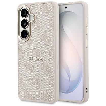 Husa MagSafe pentru Samsung Galaxy S26 S942, Guess, 4G Embossed Ring, Roz Neagra