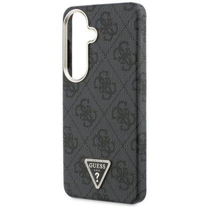 Husa MagSafe pentru Samsung Galaxy S26 S942, Guess, 4G Triangle Logo, Neagra