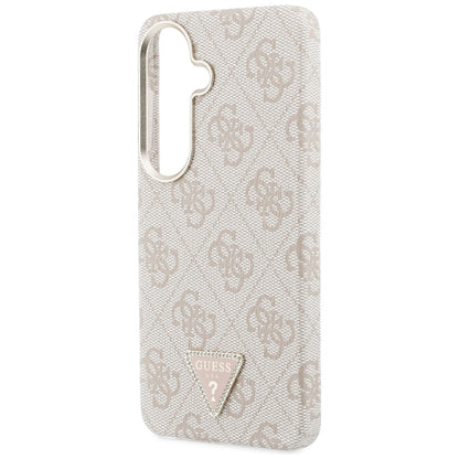 Husa MagSafe pentru Samsung Galaxy S26 S942, Guess, 4G Triangle Logo, Roz