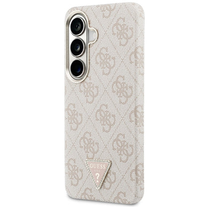 Husa MagSafe pentru Samsung Galaxy S26 S942, Guess, 4G Triangle Logo, Roz