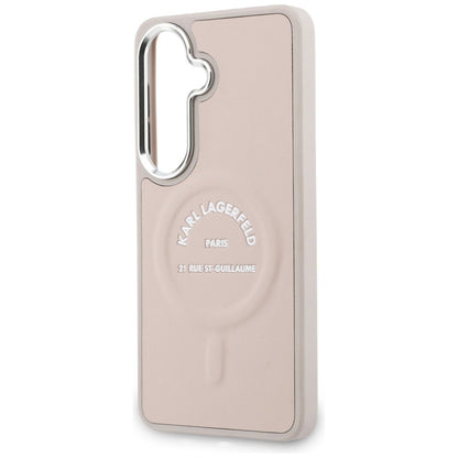 Husa MagSafe pentru Samsung Galaxy S26 S942, Karl Lagerfeld, Karl RSG Logo, Roz