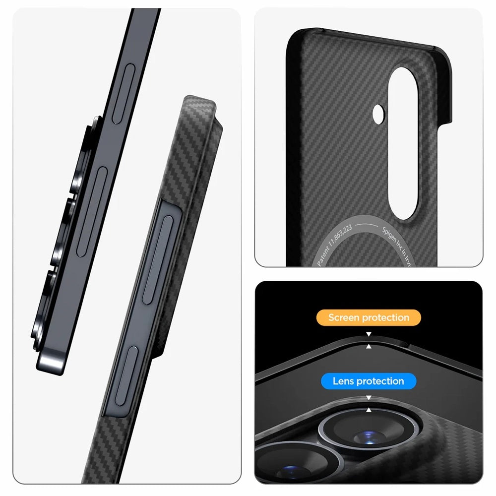 Husa MagSafe pentru Samsung Galaxy S26 S942, Spigen, Air Skin, Neagra