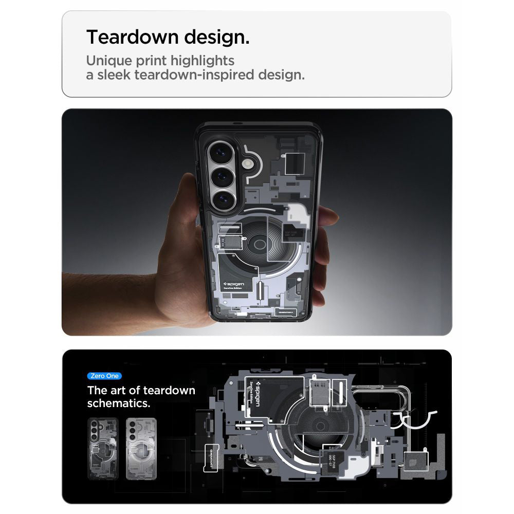 Husa MagSafe pentru Samsung Galaxy S26 S942, Spigen, Ultra Hybrid Zero One, Neagra ACS10736