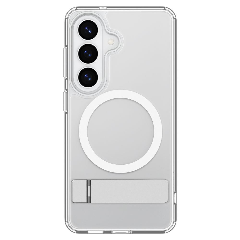 Husa MagSafe pentru Samsung Galaxy S26 S942, Spigen, Ultra Hybrid S, Transparenta Alba ACS11061