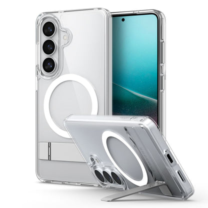 Husa MagSafe pentru Samsung Galaxy S26 S942, Spigen, Ultra Hybrid S, Transparenta Alba ACS11061