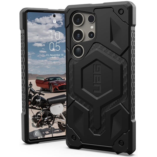 Husa MagSafe pentru Samsung Galaxy S26 S942, Urban Armor Gear, Monarch Pro Carbon, Neagra