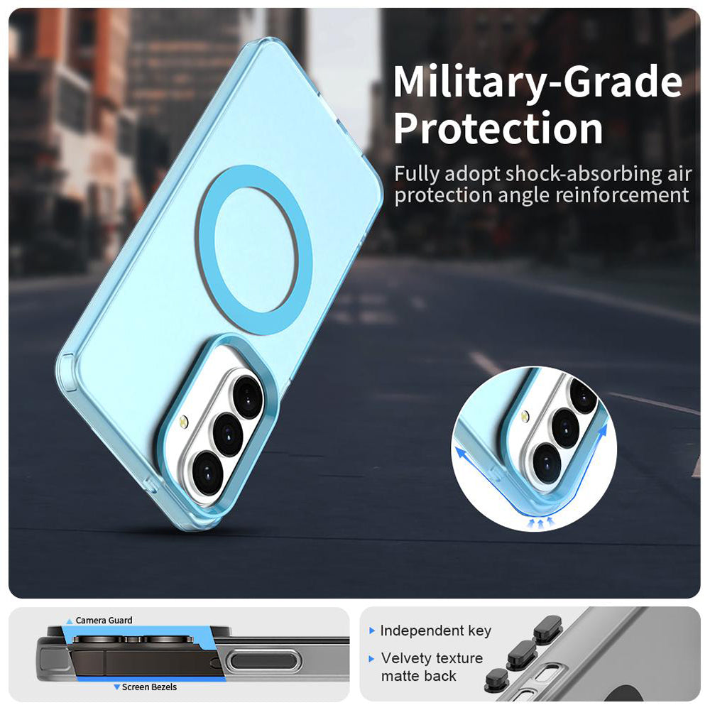 Husa MagSafe pentru Samsung Galaxy S26, Techsuit, CandyCase, Albastra