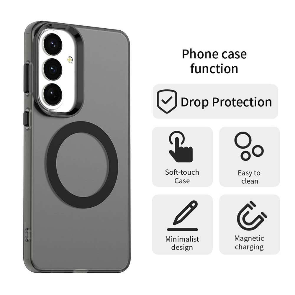 Husa MagSafe pentru Samsung Galaxy S26, Techsuit, CandyCase, Neagra