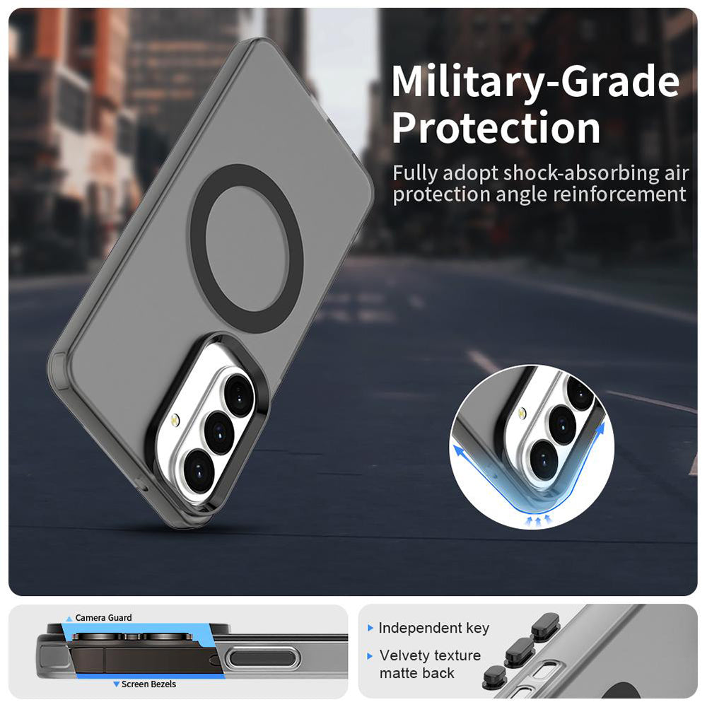 Husa MagSafe pentru Samsung Galaxy S26, Techsuit, CandyCase, Neagra