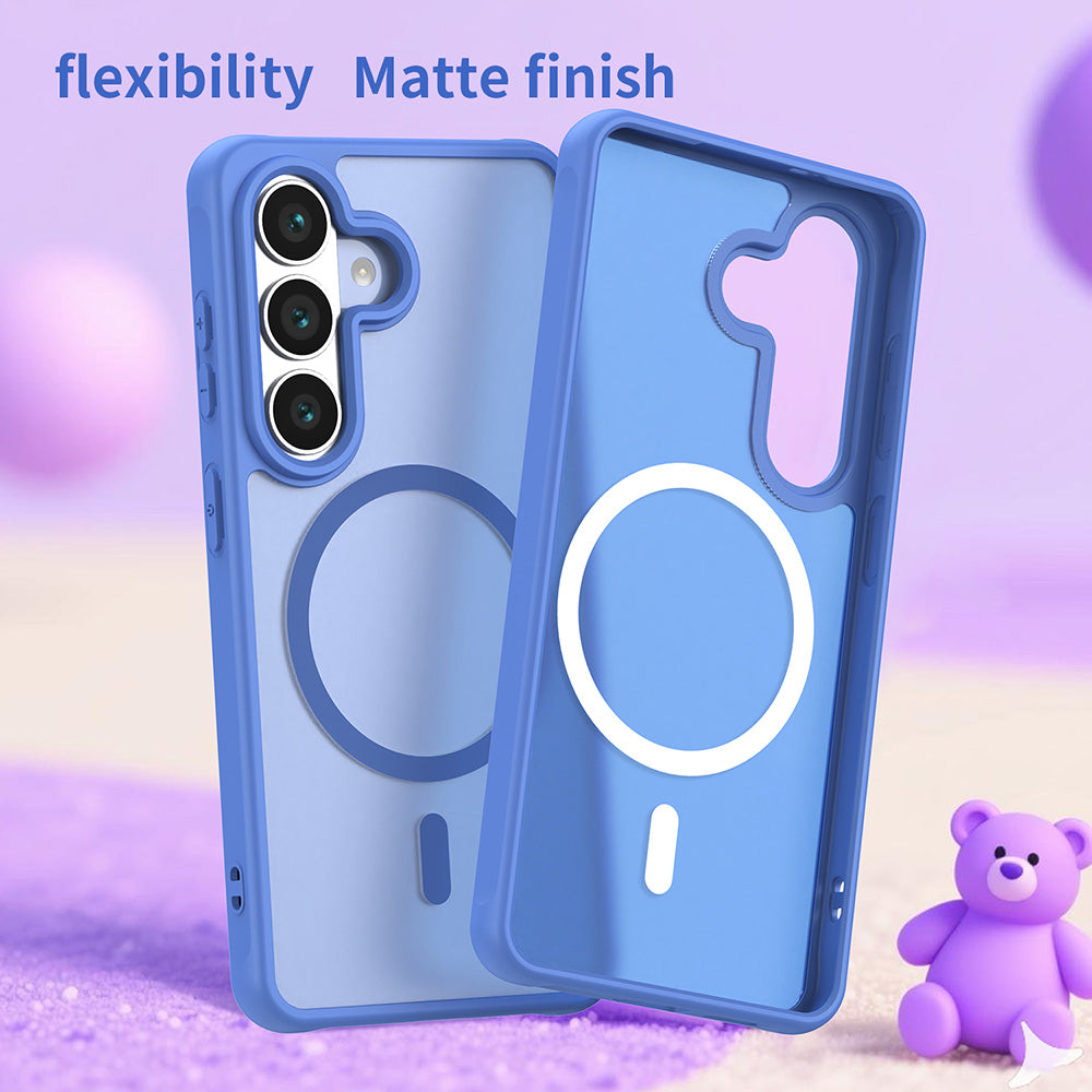 Husa MagSafe pentru Samsung Galaxy S26, Techsuit, HaloFrost II, Albastra