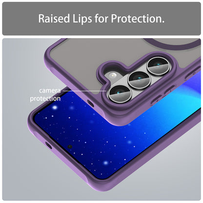 Husa MagSafe pentru Samsung Galaxy S26 S942, Techsuit, HaloFrost II, Mov