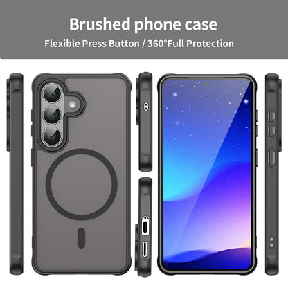 Husa MagSafe pentru Samsung Galaxy S26 S942, Techsuit, HaloFrost II, Neagra