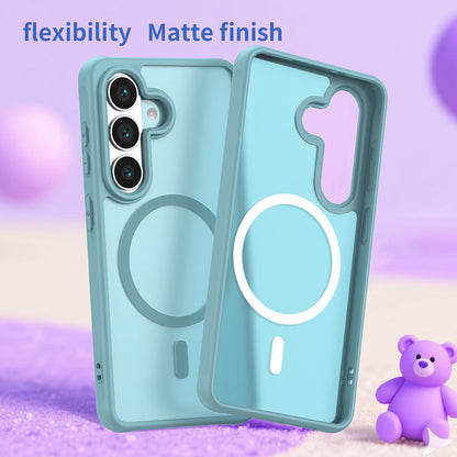 Husa MagSafe pentru Samsung Galaxy S26, Techsuit, HaloFrost II, Verde Deschis