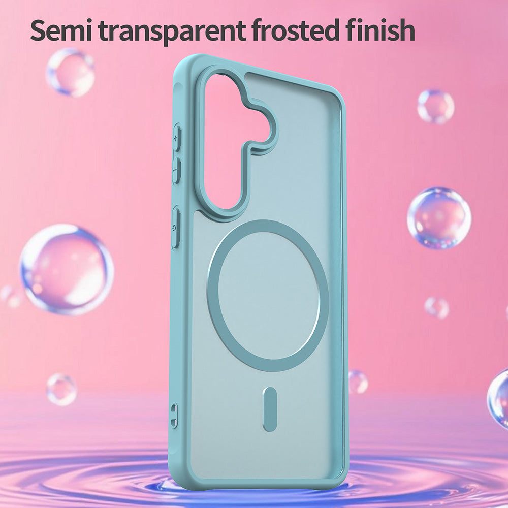 Husa MagSafe pentru Samsung Galaxy S26, Techsuit, HaloFrost II, Verde Deschis