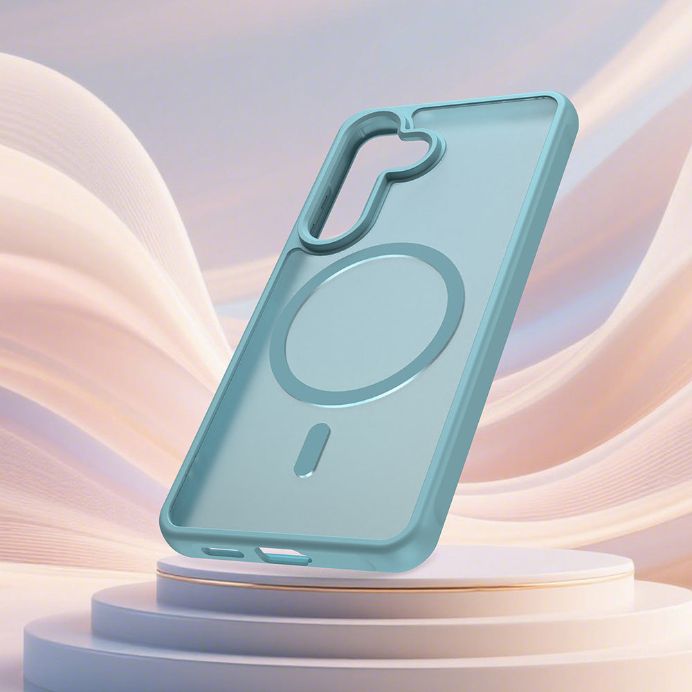 Husa MagSafe pentru Samsung Galaxy S26, Techsuit, HaloFrost II, Verde Deschis