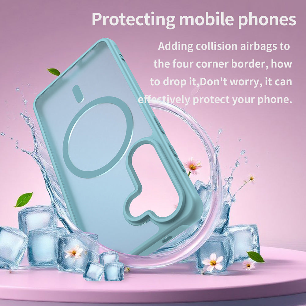 Husa MagSafe pentru Samsung Galaxy S26, Techsuit, HaloFrost II, Verde Deschis