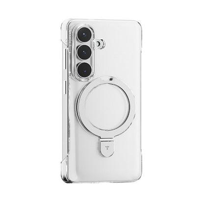 Husa MagSafe pentru Samsung Galaxy S26 S942, Torras, Ostand Slim, Transparenta