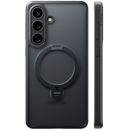 Husa MagSafe pentru Samsung Galaxy S26 S942, Torras, Ostand Spin, Neagra