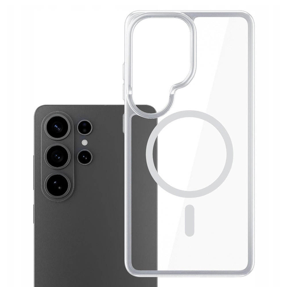 Husa MagSafe pentru Samsung Galaxy S26 Ultra, 3MK, Armor MagCase, Transparenta