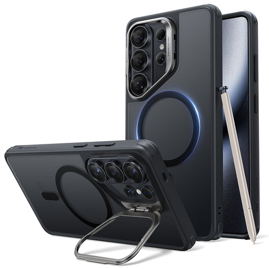 Husa MagSafe pentru Samsung Galaxy S26 Ultra, ESR, Classic Hybrid Kickstand, Neagra Satinata