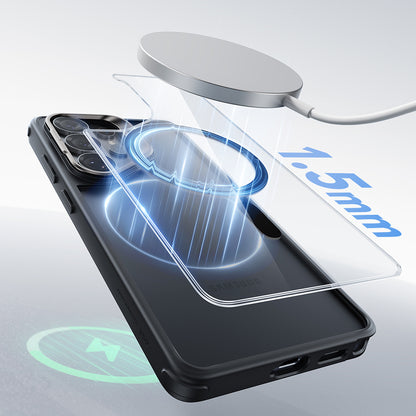 Husa MagSafe pentru Samsung Galaxy S26 Ultra, ESR, Classic Hybrid Kickstand, Neagra Transparenta