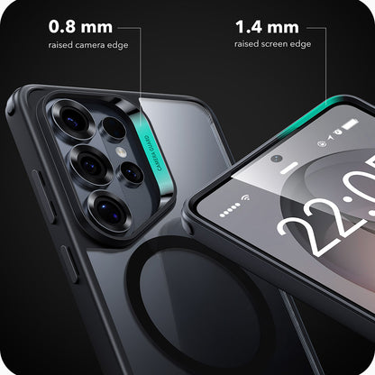 Husa MagSafe pentru Samsung Galaxy S26 Ultra, ESR, Classic Hybrid, Neagra Transparenta